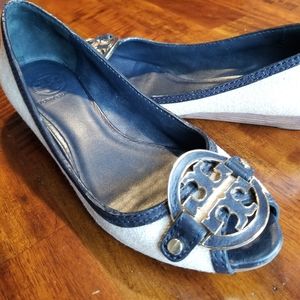 Tory Burch peep toe shoes